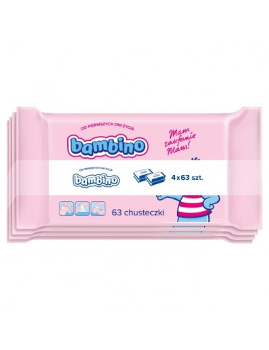 Bambino - Baby Wipes 4x63pcs