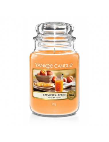 Yankee Candle-Scented candle, large jar of Farm Fresh Peach 623g
