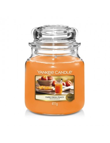 Yankee Candle-Scented jar candle medium farm Fresh Peach 411g