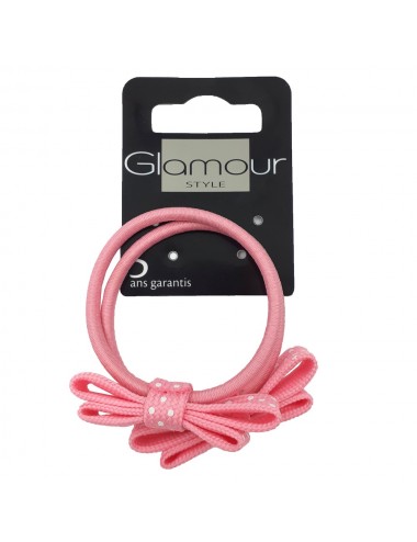 Glamour Bow Hairband Pink 2pcs