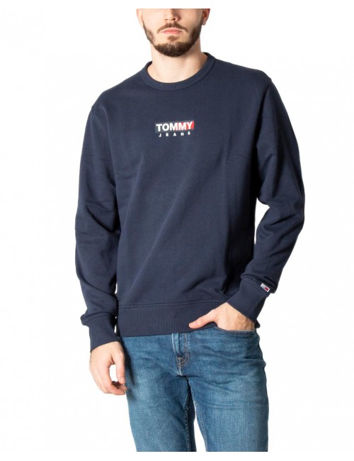 Tommy Hilfiger Jeans Men's Sweatshirt Logo-Print-Blue