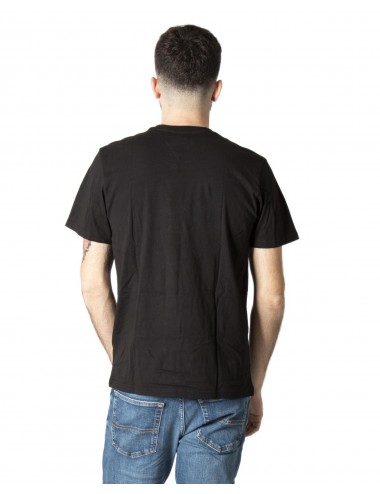 Tommy Hilfiger Jeans Men's T-Shirt Logo-Print- Black