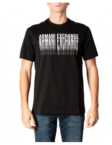 Armani Exchange Men's T-Shirt Logo-Print Black