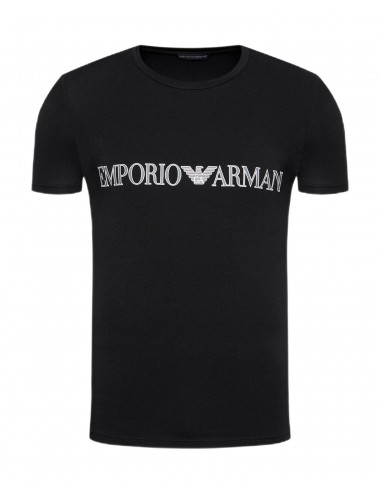Emporio Armani Men's T-Shirt Logo Print-Black