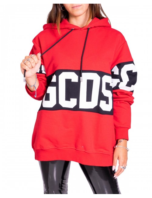 Gcds Women's Hoodie Sweatshirt Red