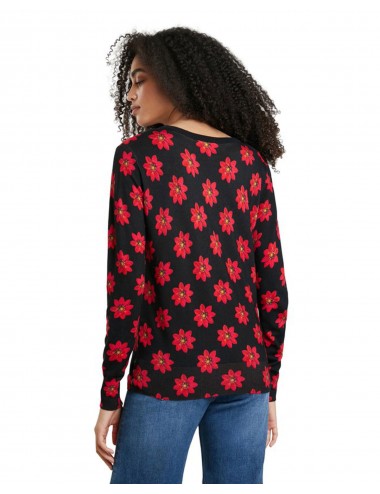 Desigual Women's Knitwear Red Flower