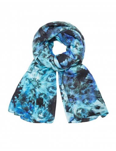 Desigual Women's Scarf-Hand Painted-Blue