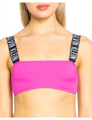 Calvin Klein Underwear Women's-Logo Strap-Bikini Top-Pink