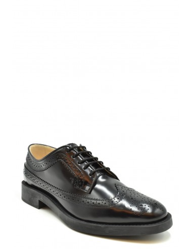 Tod`s Women's-Leather-Lace Ups Shoes-Black