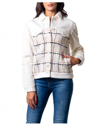 Desigual Women's Straight Wool Trucker Jacket White