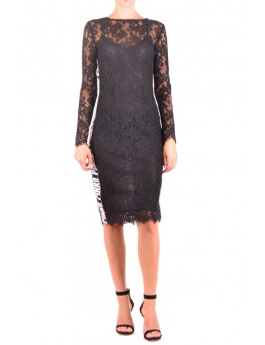Pinko Lace-Panel-Fitted Dress