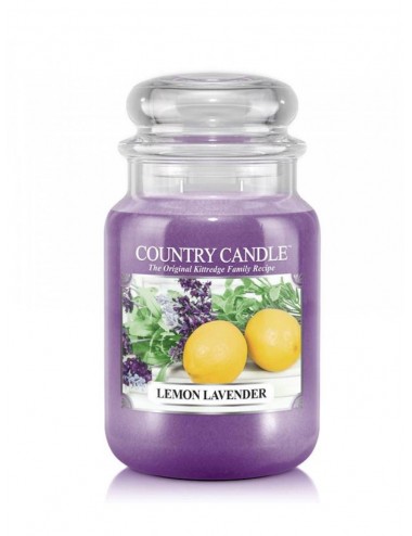 Country Candle-Large scented candle with two wicks Lemon Lavender 652g