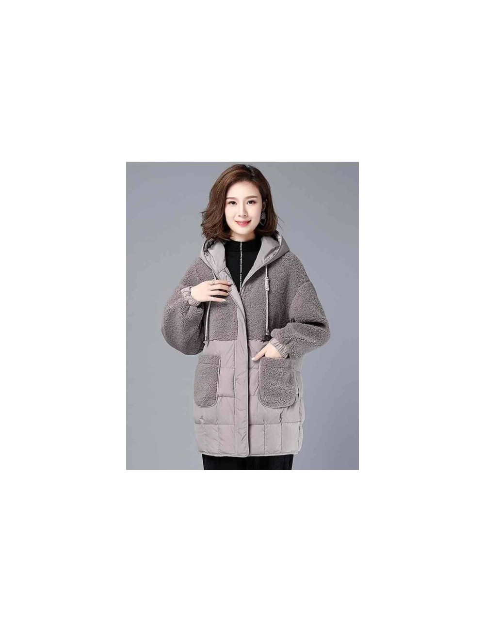 Korean Fashion Women's Winter Jackets Parka Hooded Thermal Jacket